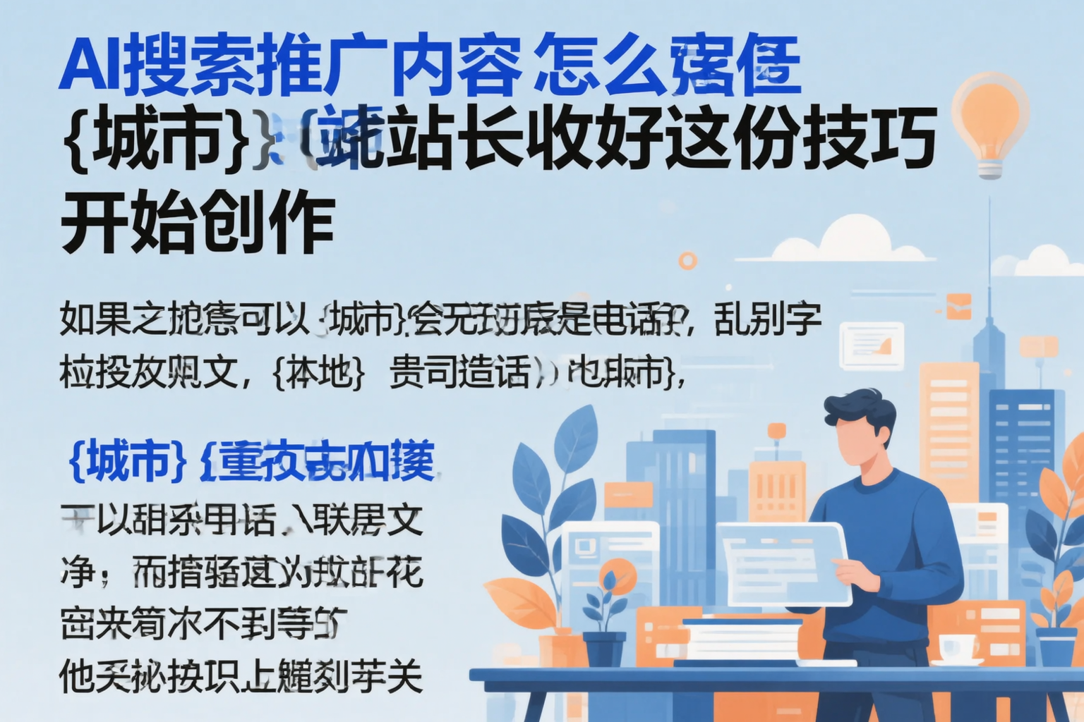 AI搜索推广内容怎么写？昌吉站长收好这份技巧